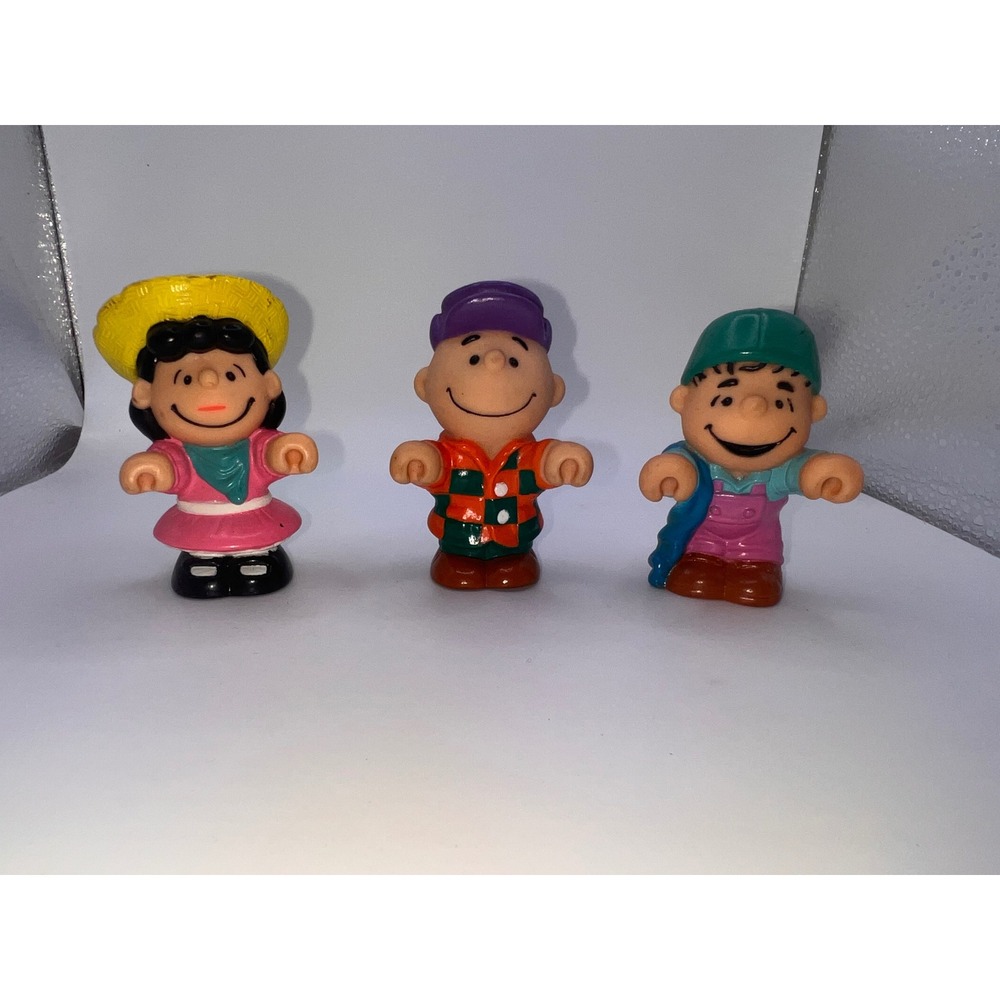 Vintage Peanuts Charlie Brown & Gang 3" PVC Figures Lucy Linus 1980s McDonald's